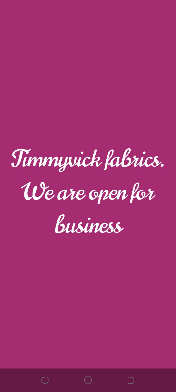 Timmyvick fabrics